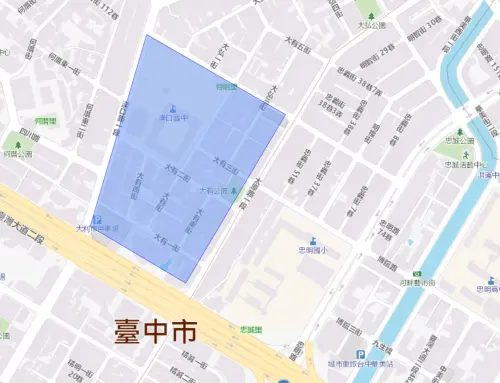 ▲台中市10月1日停水範圍。（圖／自來水公司water.gov.tw）