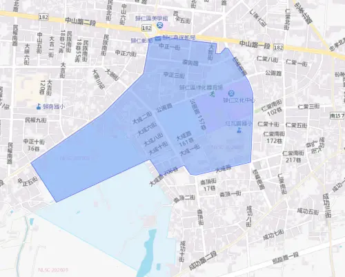 ▲台南市10月1日停水範圍。（圖／自來水公司water.gov.tw）