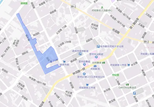 ▲雲林縣10月1日停水範圍。（圖／自來水公司water.gov.tw）
