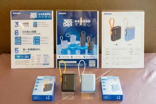 ▲PHILIPS推出「365行動電源保值換新計畫」，消費者完成指定保固登錄後，第一年舊換新最高5.5折。（圖／品牌提供）