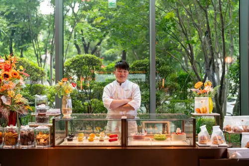 ▲台中勤美洲際酒店行政甜點主廚林建勳。（圖／業者提供）