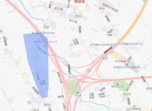 ▲台中市10月2日停水範圍。（圖／自來水公司water.gov.tw）