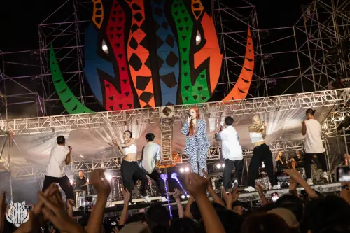 Taiwanese Indigenous singer A-Lin performs on the "Wild Boar Main Stage" at the Taiwan PASIWALI Festival in 2023. (The Council of Indigenous Peoples)