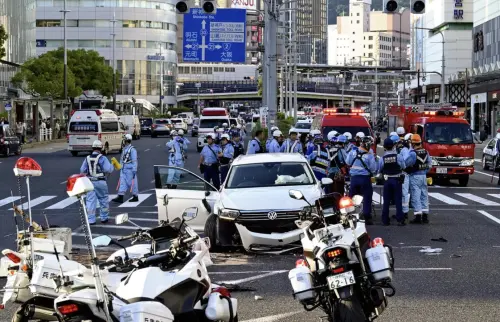 日本神戶市區重大車禍！汽車撞飛過馬路行人釀5傷　20多歲女命危