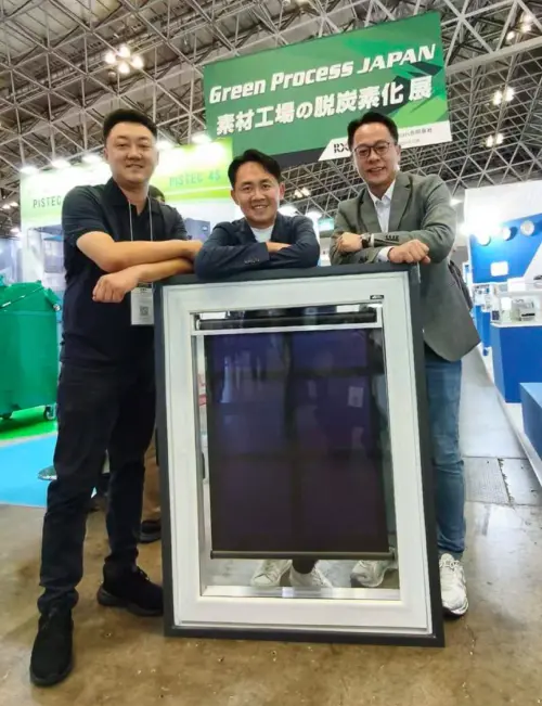 台灣創能窗亮相日本 會發電的氣密窗搶攻綠建材市場