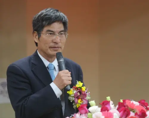 Chen Liang-gee delivers a speech. (TCN)