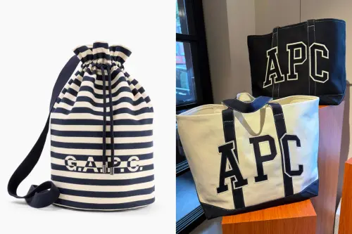 ▲Gap × A.P.C.聯名休閒包款推薦。（圖／Gap www.gap.tw、記者蕭涵云攝）