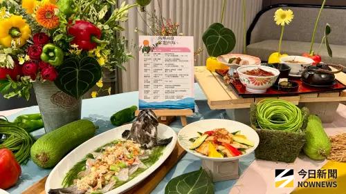 導入11項在地食材，推出九道限定菜色，打造「萬味高雄 豪聚山海」。（圖／記者陳美嘉攝，2026.10.02）