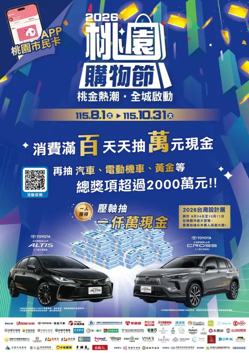▲桃園購物節標榜天天抽萬元現金（圖／桃園市府提供）