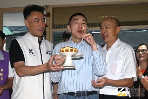 韓國瑜唱西班牙歌畫面曝！慶祝謝國樑後天生日