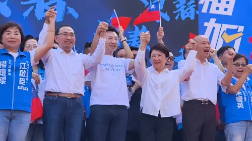絕不跟有頭髮的男人比帥！韓國瑜金句連發　台中助選滿滿「韓味」