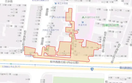 ▲台北市10月5日停水範圍。（圖／自來水公司water.gov.tw）