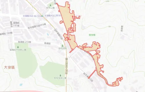 ▲台北市10月5日停水範圍。（圖／自來水公司water.gov.tw）