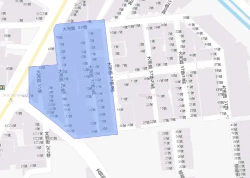 ▲台南市10月6日停水範圍。（圖／自來水公司water.gov.tw）
