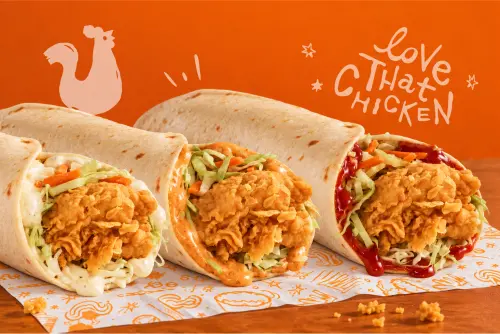 ▲Popeyes「勁脆雞柳捲」新品，肯瓊、檸香、甜辣3口味台灣開賣。（圖／Popeyes popeyes.com.tw）