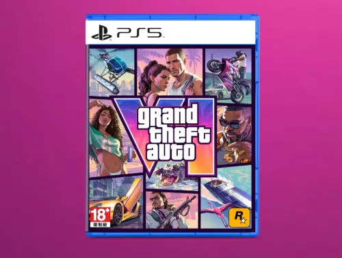 ▲台灣大哥大今（8）日開放預購《俠盜獵車手6》（GTA 6）PS5實體版，建議售價2320元，預計11月12日起陸續出貨，讓玩家搶先下載安裝。（圖／台灣大哥大提供）