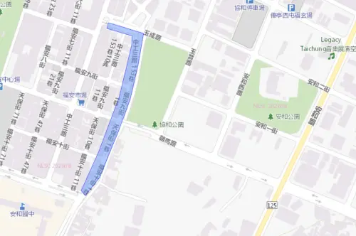 ▲台中市10月9日停水範圍。（圖／自來水公司water.gov.tw）