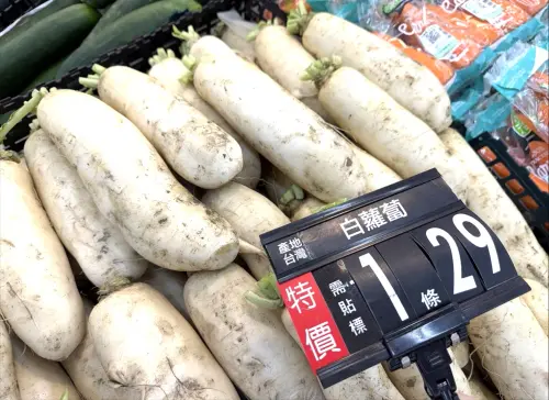 ▲愛買量販台灣白蘿蔔每條29元，另有日本山藥2L每支215元。（圖／愛買提供）