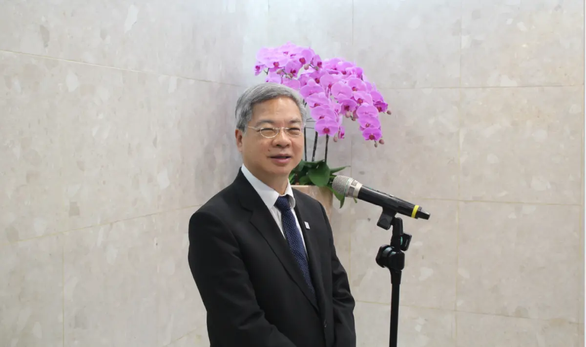 ▲他今（8）日說明，過去台灣負責生產不關心市場動態，如今赴美後更接近美國市場，希望藉機與品牌合作，進一步「定義」美國市場。（圖／記者鍾泓良攝影）