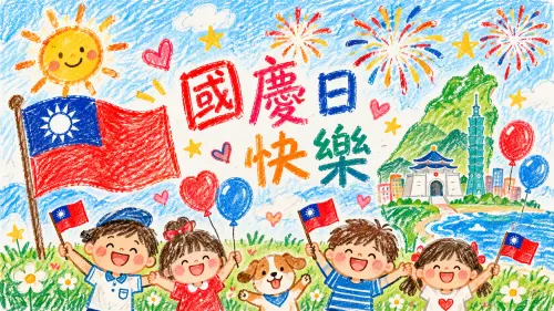 2026雙十國慶貼圖免費下載！「國慶日快樂圖片、賀詞、由來」一覽

