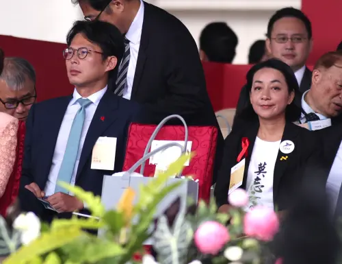 ▲黃國昌、王婉諭出席國慶大會。（圖／記者朱永強攝，2026.10.10）