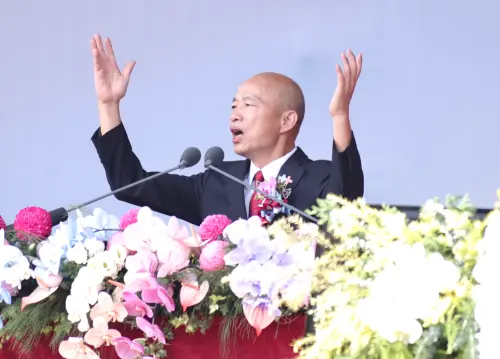 「賴清德有政治潔癖」韓國瑜國慶脫稿：臺灣別被認為假民主真獨裁