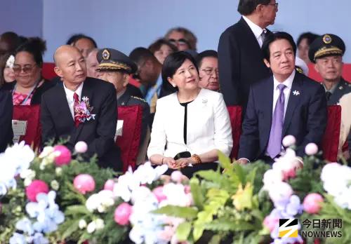▲立法院長韓國瑜（左）、總統賴清德（右）。（圖／記者朱永強攝 ,2026.10.10）