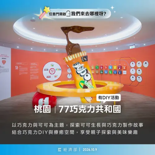 ▲桃園「77巧克力共和國」探索可可的秘密，親自動手DIY巧克力甜點。（圖／取自經濟部臉書）