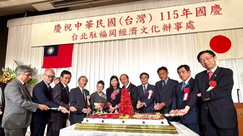 與日好友分享國慶喜悅　黃偉哲帶台南農產亮相福岡國慶酒會