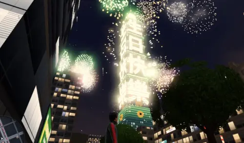 《台北GTA》細節太狂！國慶日「101煙火」神還原　搭高鐵玩法上線
