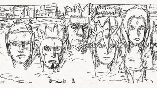 ▲漫畫《NARUTO -ナルト- SHADOW RISING》將由原作者岸本齊史親自創作，預告中出現木葉忍者村歷代火影的火影岩，畫面除了六位火影的岩壁雕像外，還能看見第七代火影的岩壁雕像正在興建。（圖／YT@NARUTO / BORUTO Official Channel）