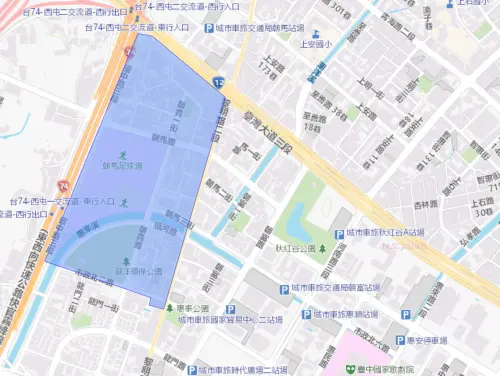 ▲台中市10月12日停水範圍。（圖／自來水公司water.gov.tw）