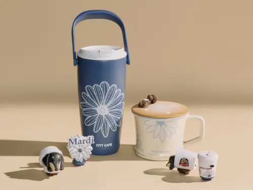 Mardi Mercredi小雛菊冰壩杯、馬克杯組，各是6點+399元。（圖／業者提供）
