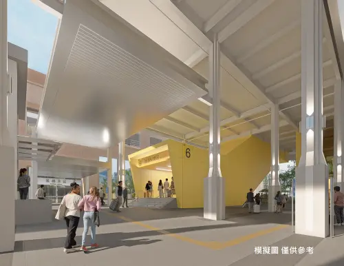 ▲環狀線板橋站新增出入口外部模擬圖。（圖／新北市政府捷運工程局提供）
