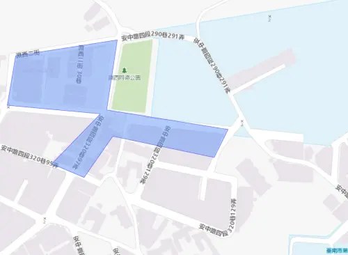 ▲台南市10月13日停水範圍。（圖／自來水公司water.gov.tw）