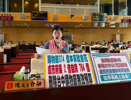 台中購物節預算高於建校舍　綠營提刪至1元