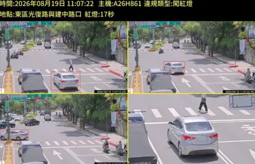 ▲新竹市警察局表示，此次新增6處科技執法設備，依設備類型及取締項目主要為「闖紅燈」及「未停讓行人」。（圖／新竹市警察局）