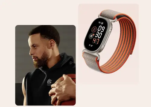 Google新手環Fitbit Edge找柯瑞推聯名款！iPhone也能用、續航7天
