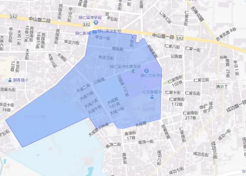▲台南市10月14日停水範圍。（圖／自來水公司water.gov.tw）