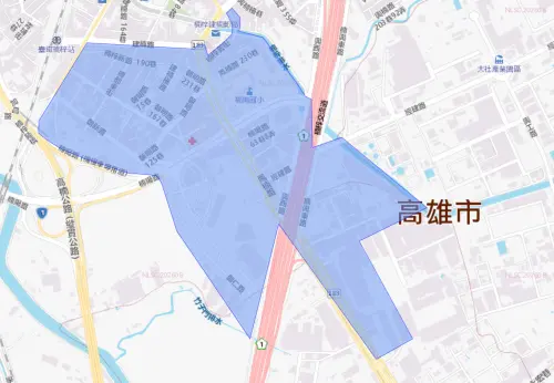 ▲高雄市10月14日停水範圍。（圖／自來水公司water.gov.tw）