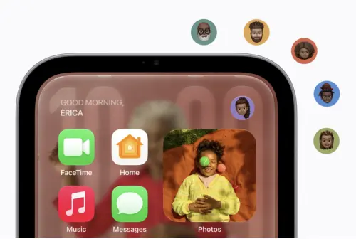▲Apple HomeView最多可辨識6位家庭成員，透過臉部辨識自動切換個人專屬主畫面，讓每個人都能查看自己的訊息、行事曆及提醒事項。（圖／Apple提供）