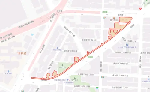▲台北市10月15日停水範圍。（圖／自來水公司water.gov.tw）