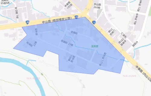 ▲台南市10月15日停水範圍。（圖／自來水公司water.gov.tw）