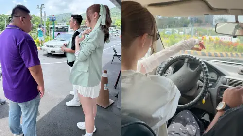 ▲短今透過主持的節目《人生無限好公司》考汽車駕照，但最終還是沒能順利考過。（圖／短今IG@sammie_923）