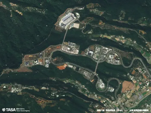 ▲福衛八號拍攝苗栗銅鑼科技園區。（圖／國家太空中心 TASA）