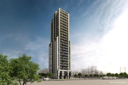 ▲皇翔建設《柏金》規劃地上24層、地下6層，設計16~30坪1+1房至3房。（圖／品牌提供）