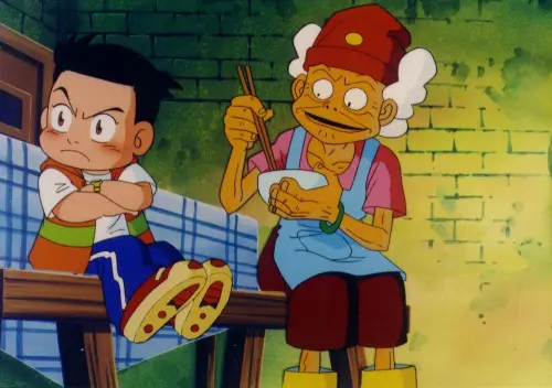 ▲《魔法阿媽》於1998年上映，透過阿媽與孫子豆豆的相處故事，描寫祖孫親情與台灣傳統民俗文化。（圖／翻攝自《魔法阿媽》）