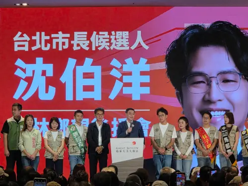 ▲卓榮泰力挺沈伯洋、劉建國。（圖／記者陳佩君攝，2026.10.17）
