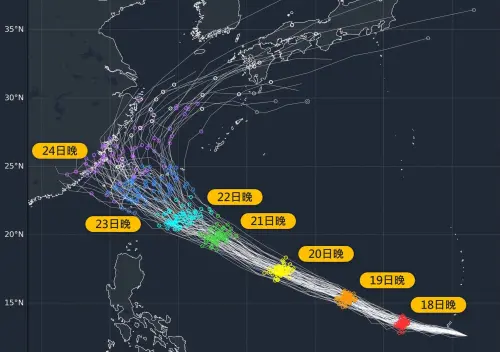 各國路徑有共識了！薔琵颱風襲台機率提高　周五周六北東風雨最強