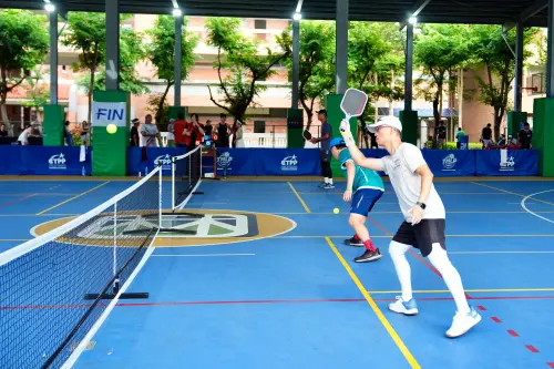 ▲1. 台灣職業匹克球大聯盟（Taiwan Major League Pickleball，TMLP）希望透過積分巡迴賽及校園、偏鄉推廣，擴大台灣匹克球參與人口。（圖／主辦提供）